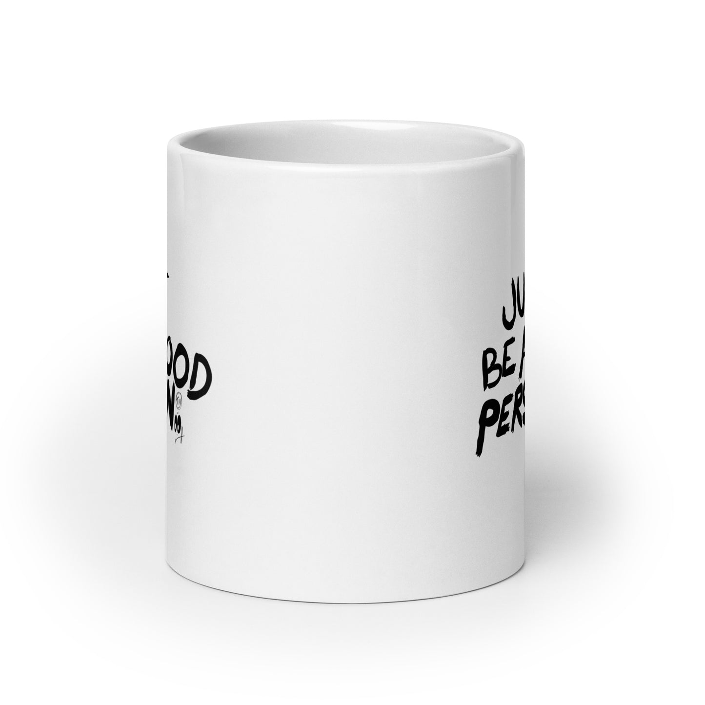 White Glossy mug